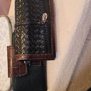 2 Brighton Black and Brown Leather Wallets